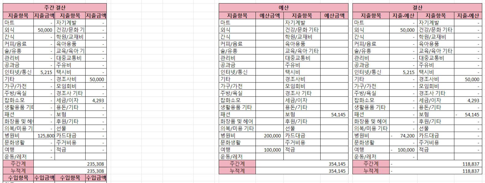  11월 지출 중간점검