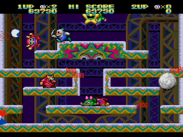  스노우 브라더스 닉 & 톰 - スノーブラザーズ ニック&トム ROM 다운로드 (메가 드라이브 / MEGA DRIVE / MD - 롬파일)