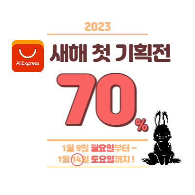  알리익스프레스 새해 첫 기획전 정보 & 1월 할인 쿠폰