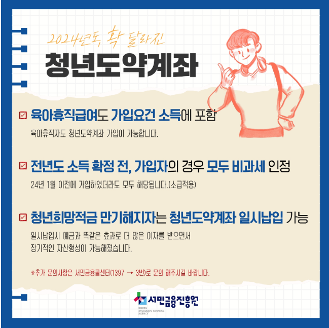  청년도약계좌 2024년 변경되는 것