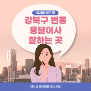 서울 강북구 번동 용달이사 잘하는 곳 가격 저렴한 곳 추천