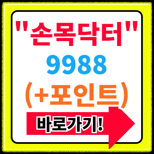 손목닥터 9988 상용법 및 신청방법(+포인트 워치 출석 오류)