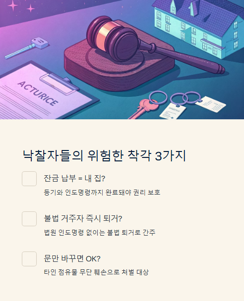 낙찰자들의 위험한 착각 3가지