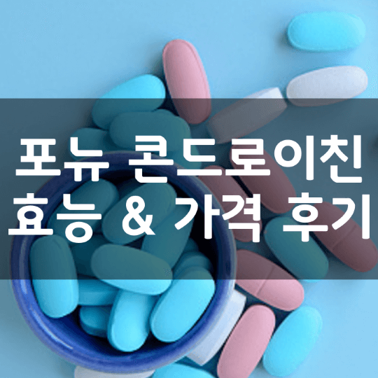 포뉴-관절엔-NC-콘드로이친-1500-뜻-성분-효능-복용법-가격-비교-내돈내산-후기-정리