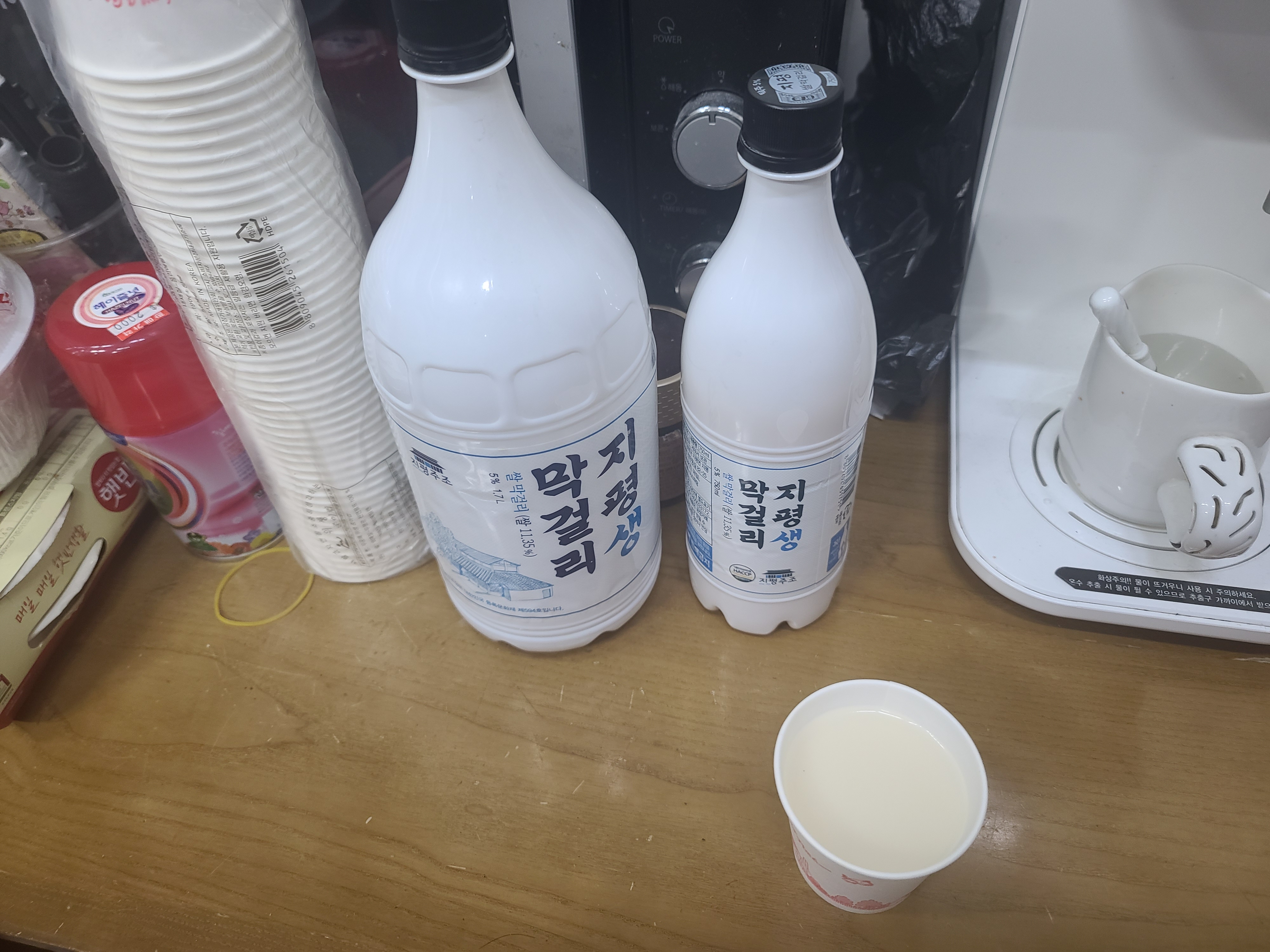  지평막걸리 대용량 차이는