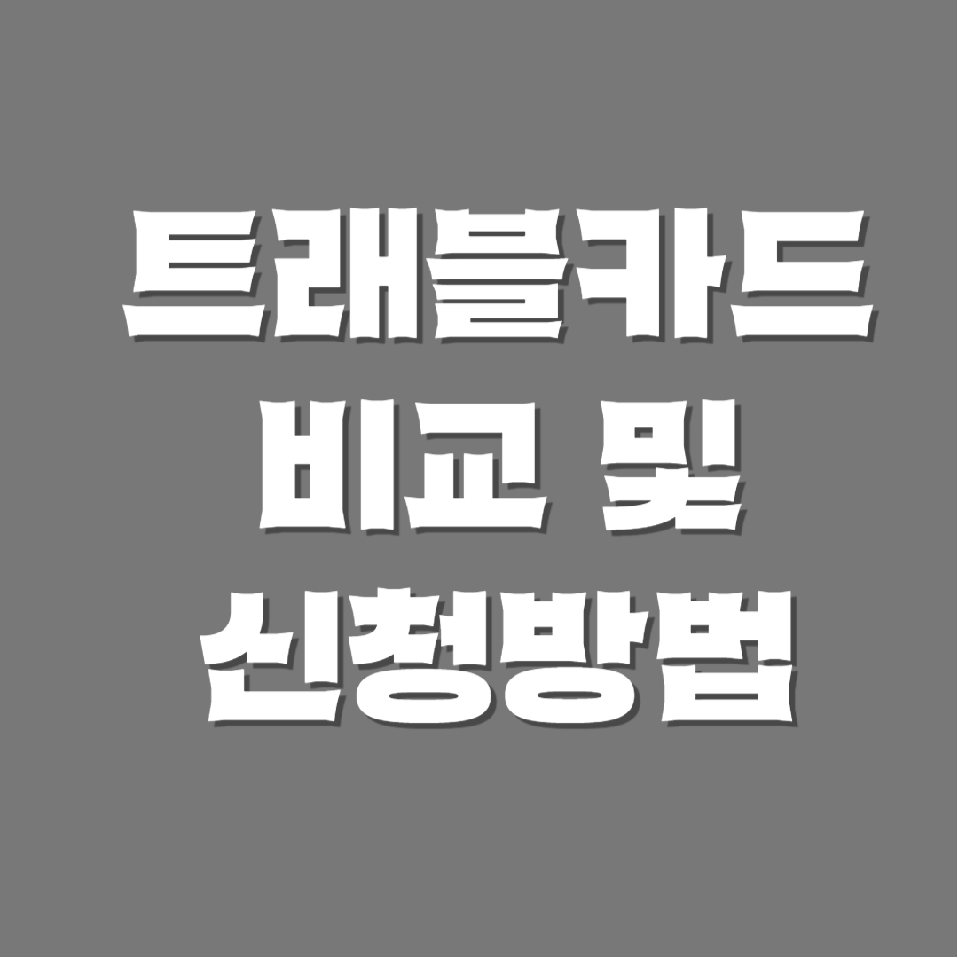 트래블카드비교신청방법