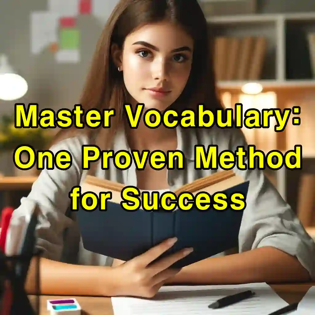 Master Vocabulary One Proven Method for Success