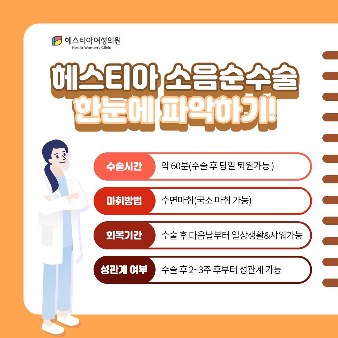 헤스티아 소음순수술 한눈에 파악하기!