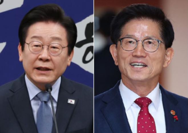 대선 후보 이재명 &amp; 김문수