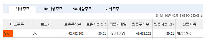 SK스퀘어 주가 주식 전망 및 기업 분석 목표 배당금 수익률