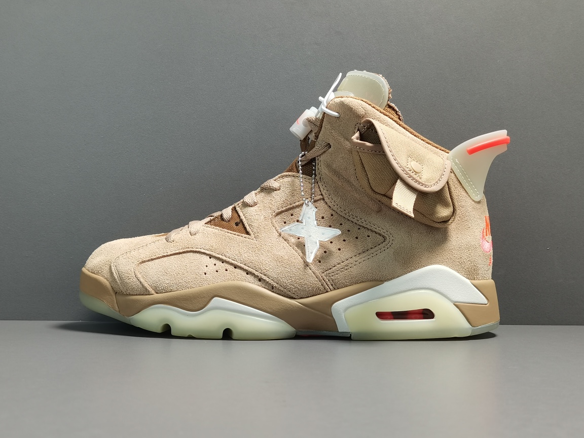  [NIKE x TRAVIS SCOTT] X 나이키 X 트래비스 스캇 에어 조던6 레트로 SP 브리티쉬 카키 BRITISH KHAKI DH0690-200