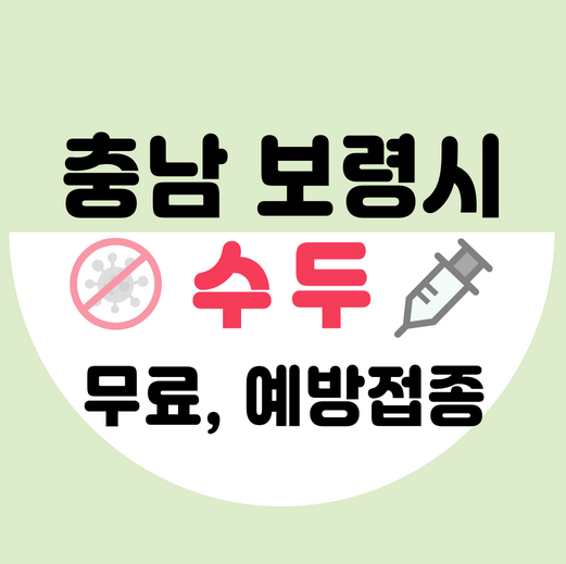 충남보령시수두예방접종가격