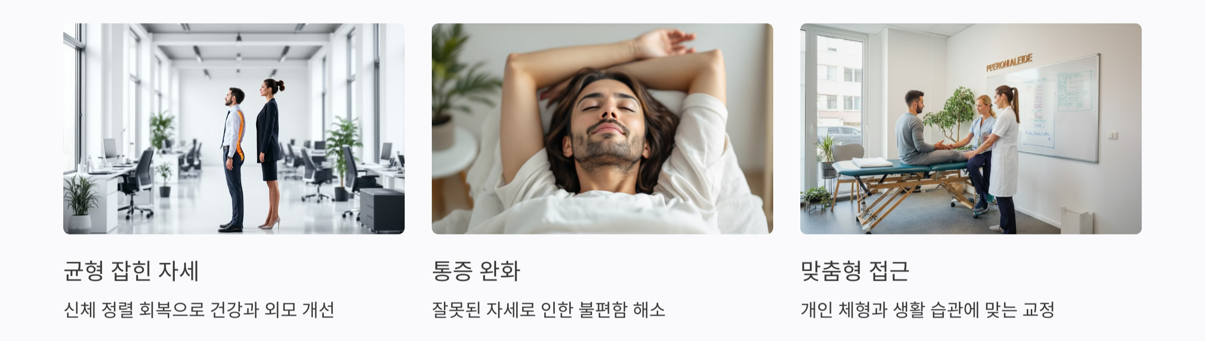 체형교정의 핵심 포인트