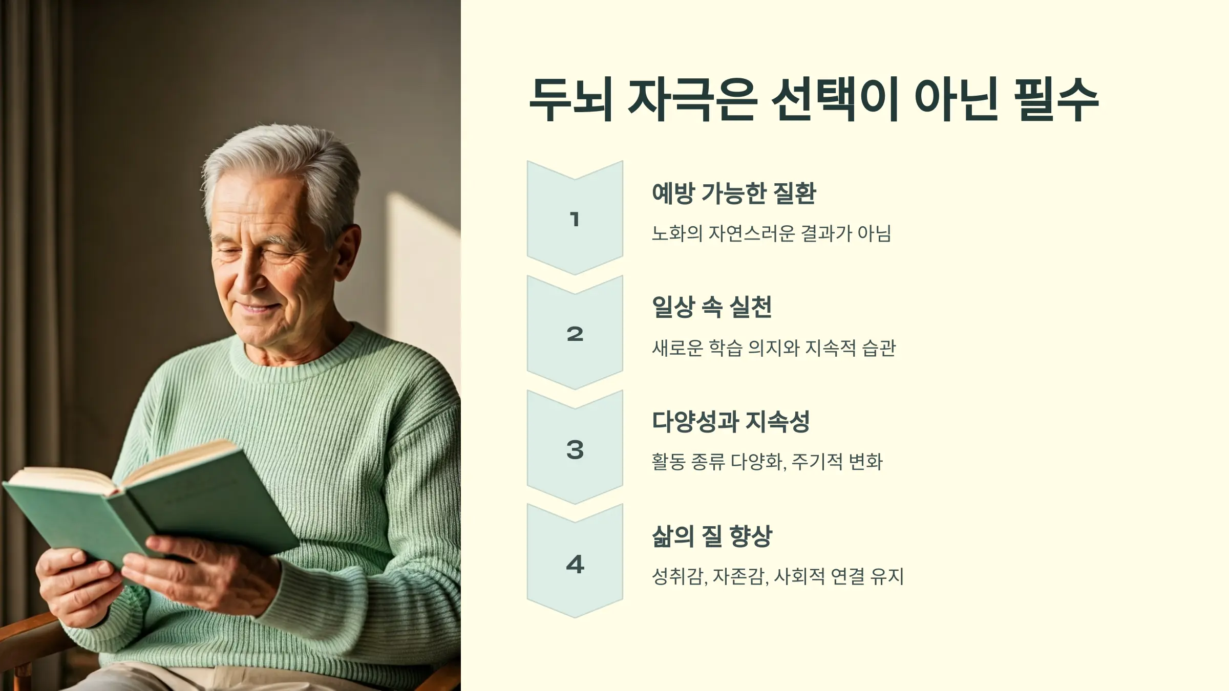 두뇌 자극은 선택이 아닌 필수
