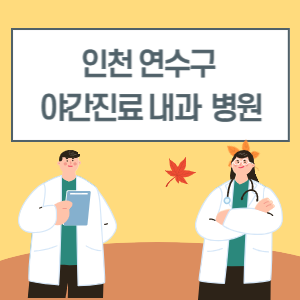 인천 연수구 야간진료 내과 병원 리스트 (18시 이후 늦게까지하는 병원)