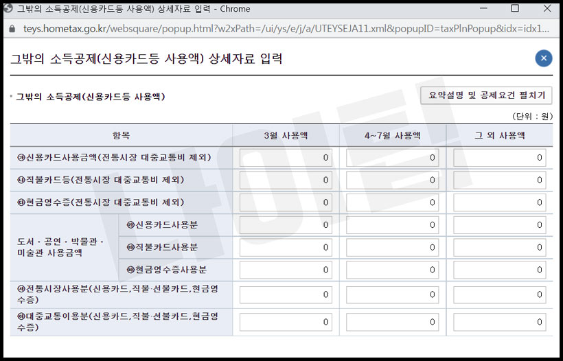 연말정산 환급금 신용카드 공제