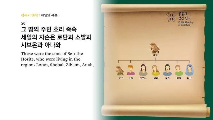 창세기 36장 하나님의 섭리 성경 말씀_2