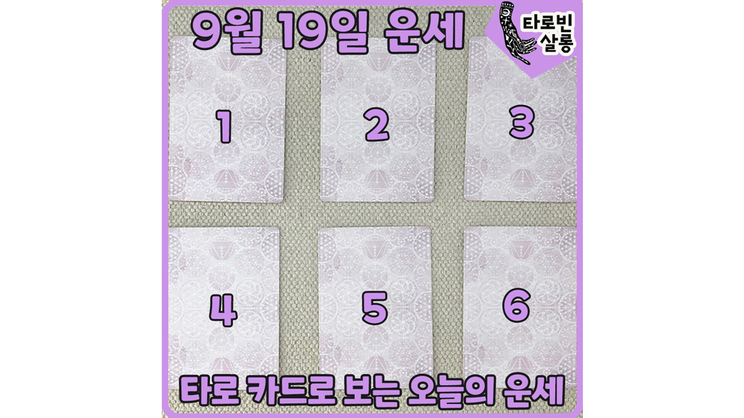  [9월 19일 운세] 타로 카드로 보는 365일 운세