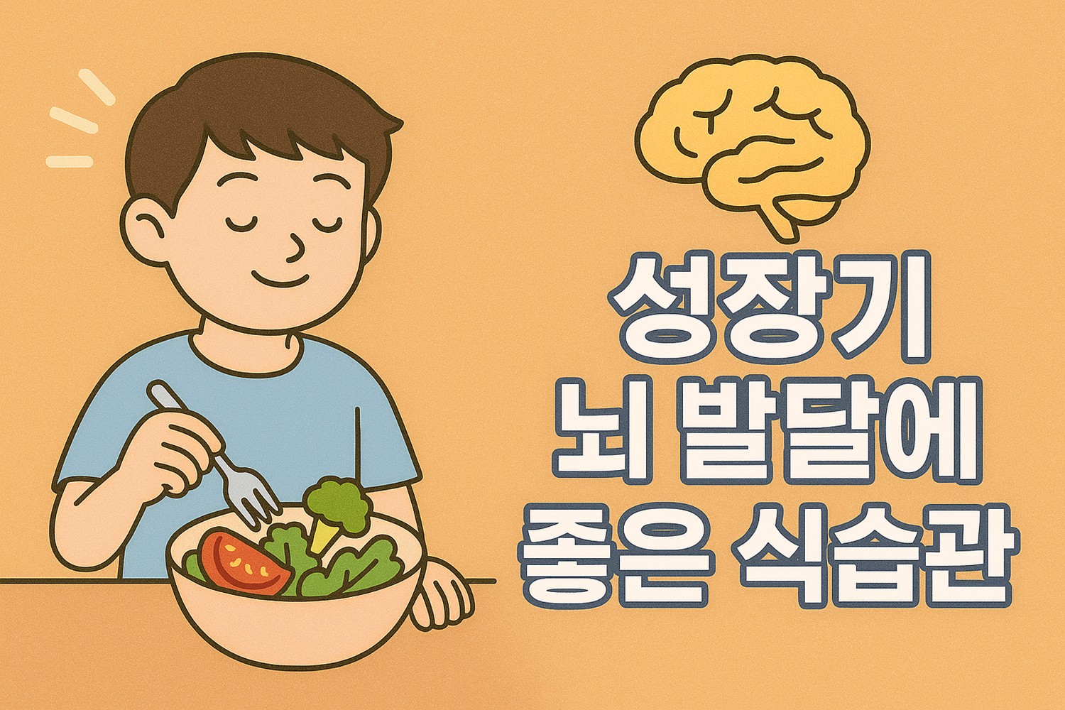 성장기 뇌 발달에 좋은 식습관