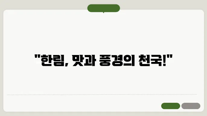제주한림가볼만한곳 맛집 정보 총정리