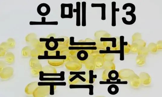 오메가3효능 홍보포스터