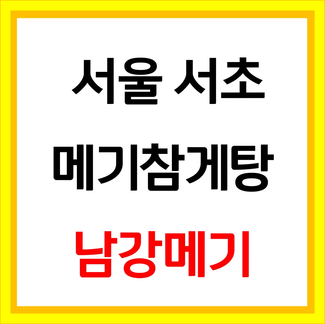  생생정보 메기 참게탕 남강메기매운탕 서초구 맛집 위치