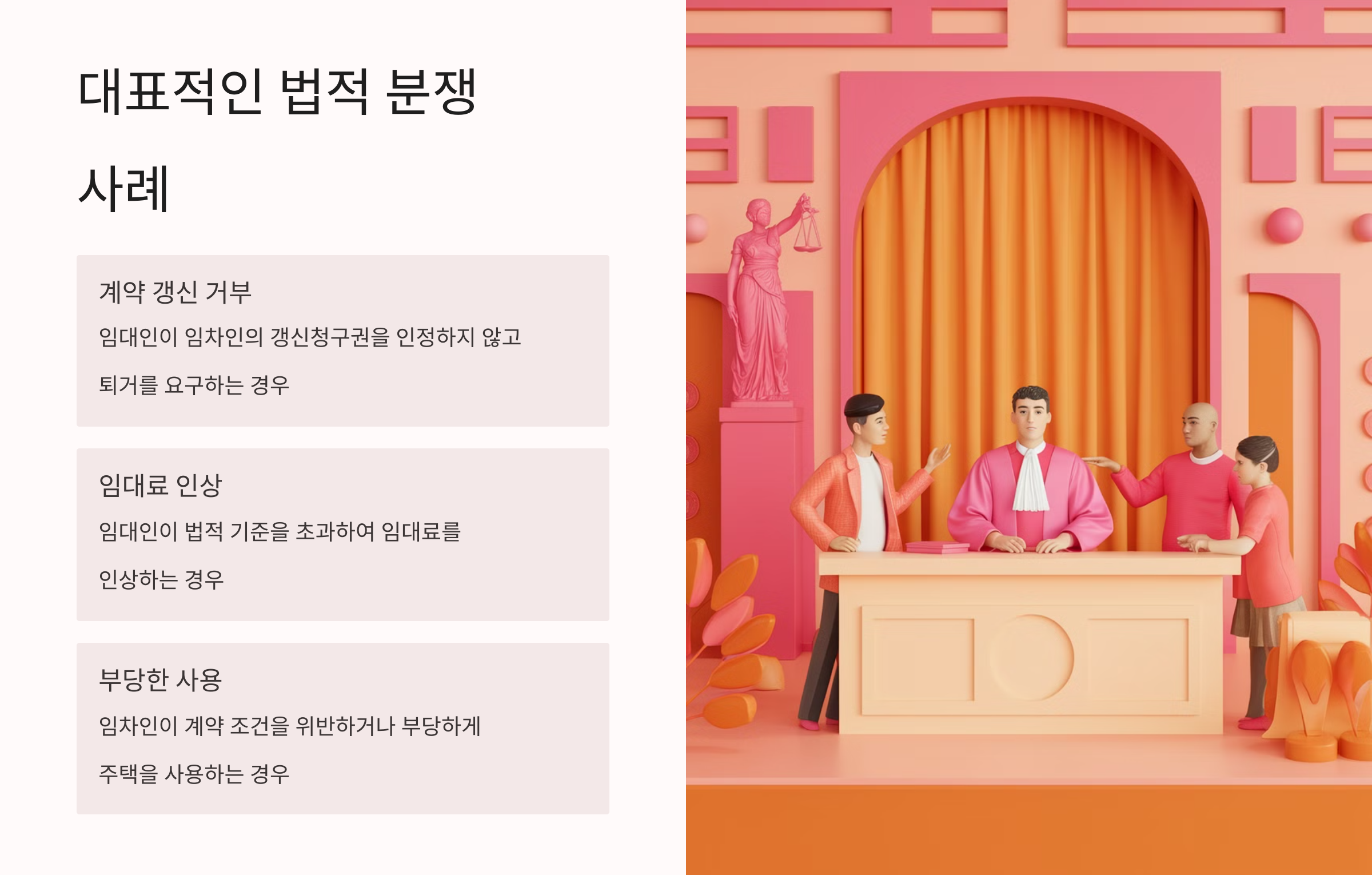 대표적인 법적 분쟁 사례