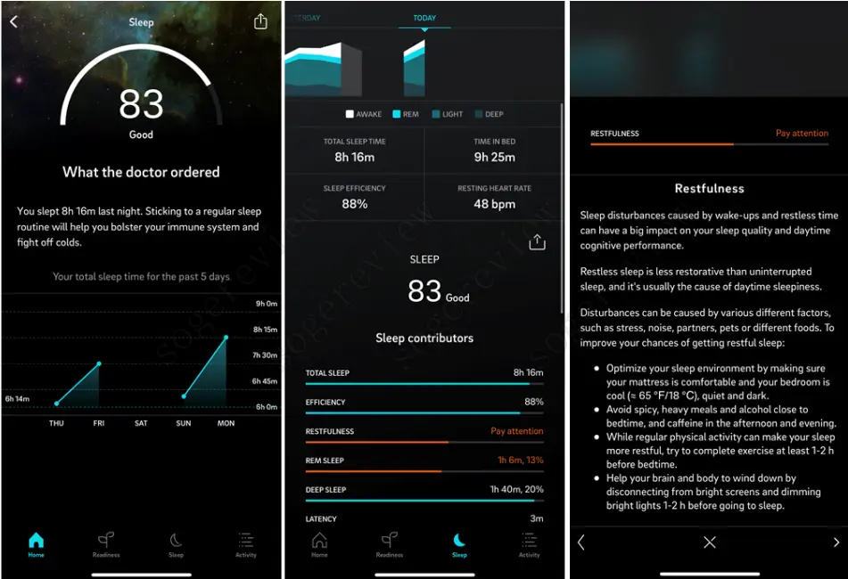 Oura 수면 데이터