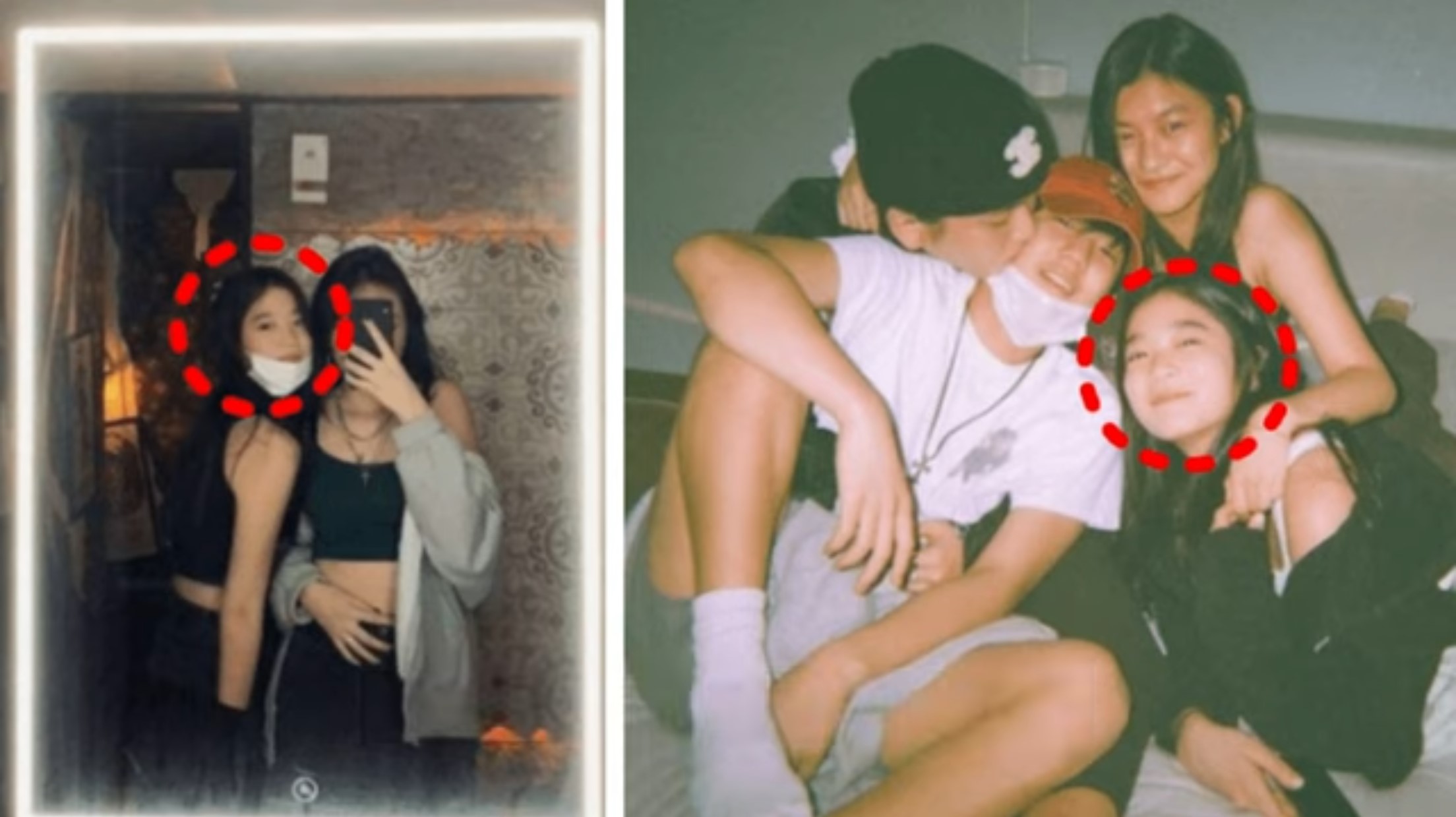 이원주의 학창시절 친구들과 찍은 사진