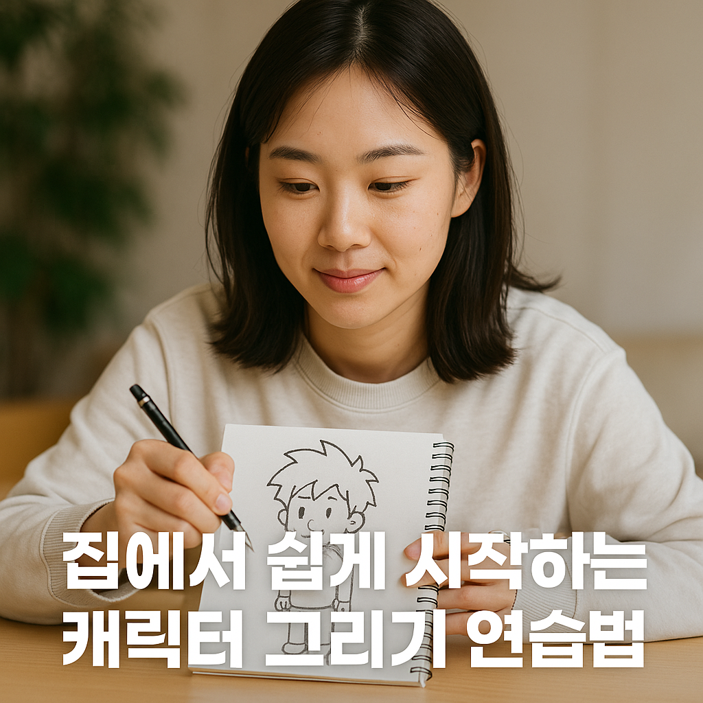 집에서 쉽게 시작하는 캐릭터 그리기 연습법