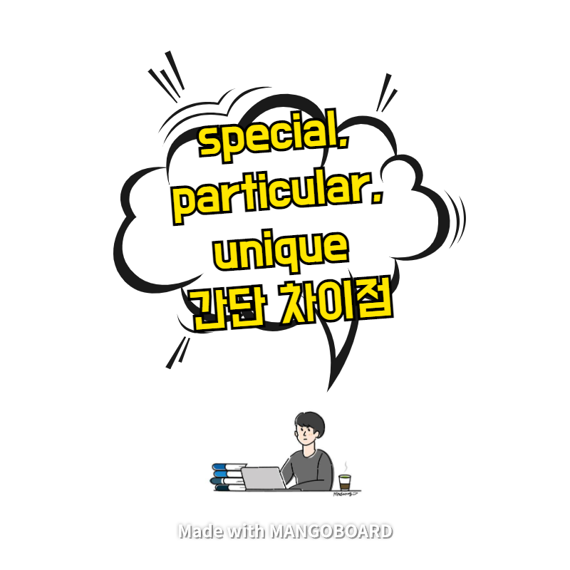  special, particular, unique 간단 차이점