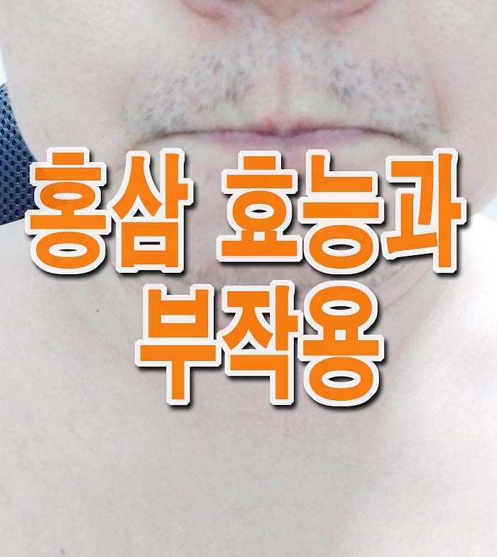  홍삼 효능과 부작용