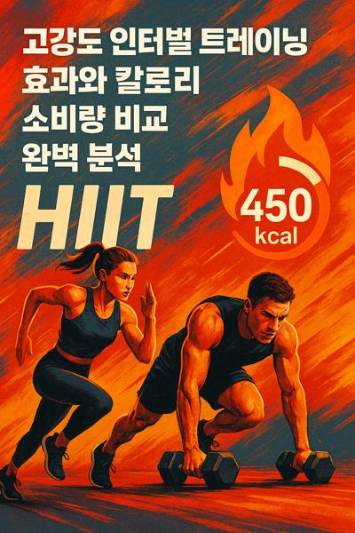 고강도 인터벌 트레이닝 효과와 칼로리 소비량 비교 완벽 분석