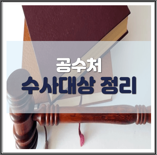  공수처 수사대상 정리
