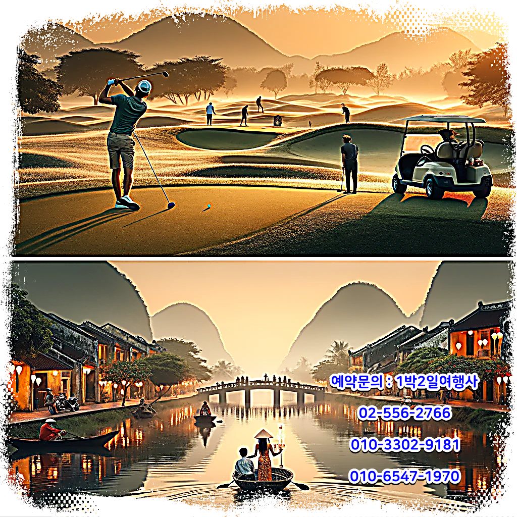 해외 골프 여행: 베트남 다낭&#44; 호이안&#44; 바나힐 럭셔리 여행 세부 일정 2일차