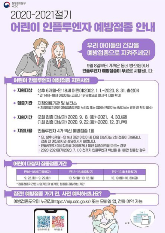 독감증상과 무료예방접종 독감증상과 무료예방접종