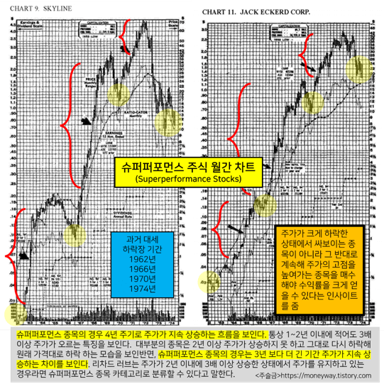 슈퍼퍼포먼스 주식 차트 특징