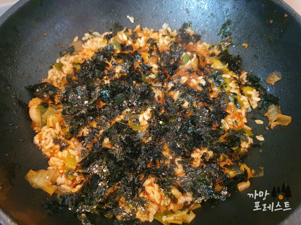 낙곱새 밥 비벼먹기