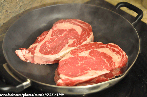 일본의 소고기 철판요리 vs 스테이크 만들기&#44;스테이크 굽는법