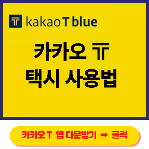 카카오택시 손쉽게 예약하기! 카카오택시 손쉽게 예약하기!