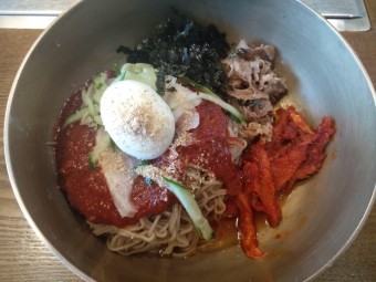 막국수 닭무침 닭곰탕