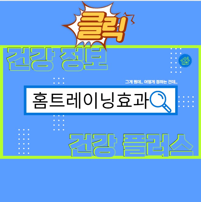 홈트레이닝 효과