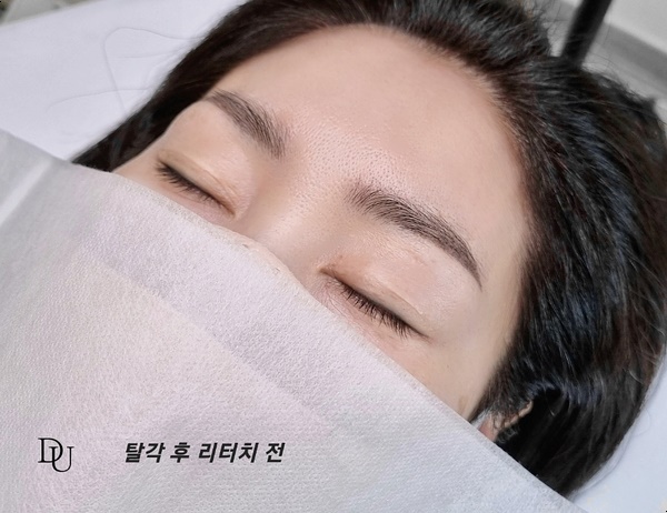  광주 눈썹문신 탈각 후도 완벽한 눈썹다움