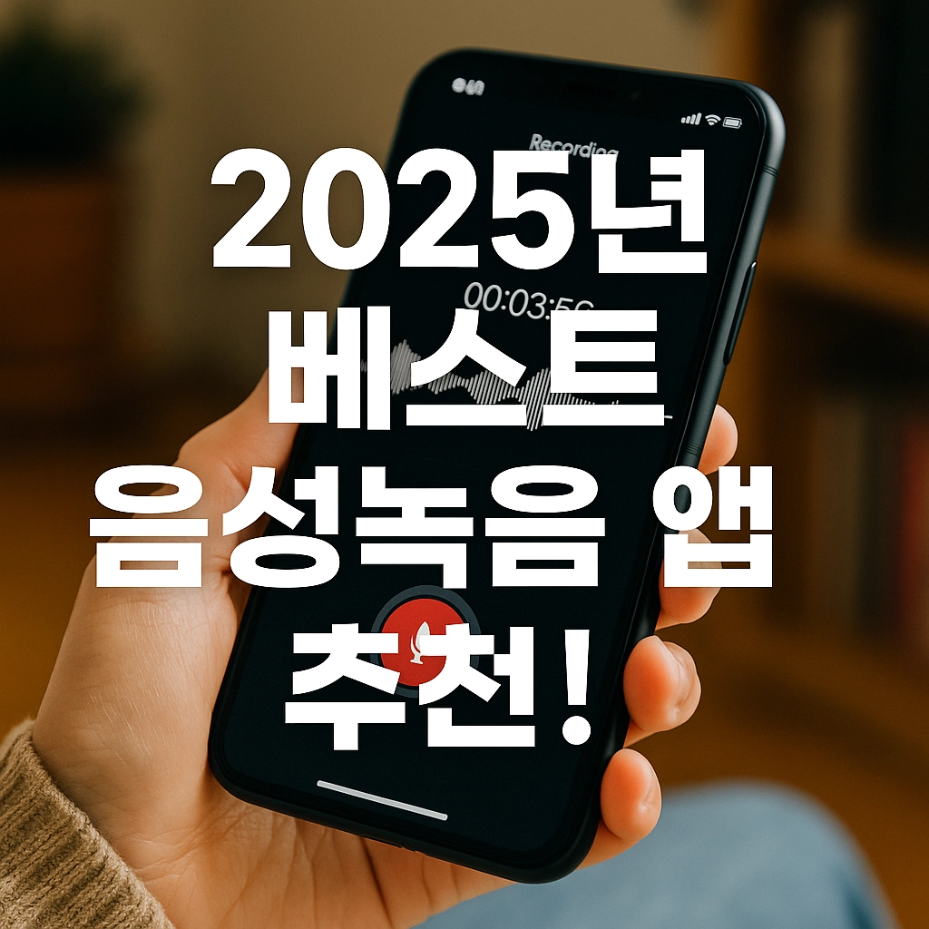 음성녹음 앱, 무료로도 충분할까 2025년 AI 음성녹음 앱 추천과 보안까지 한눈에!