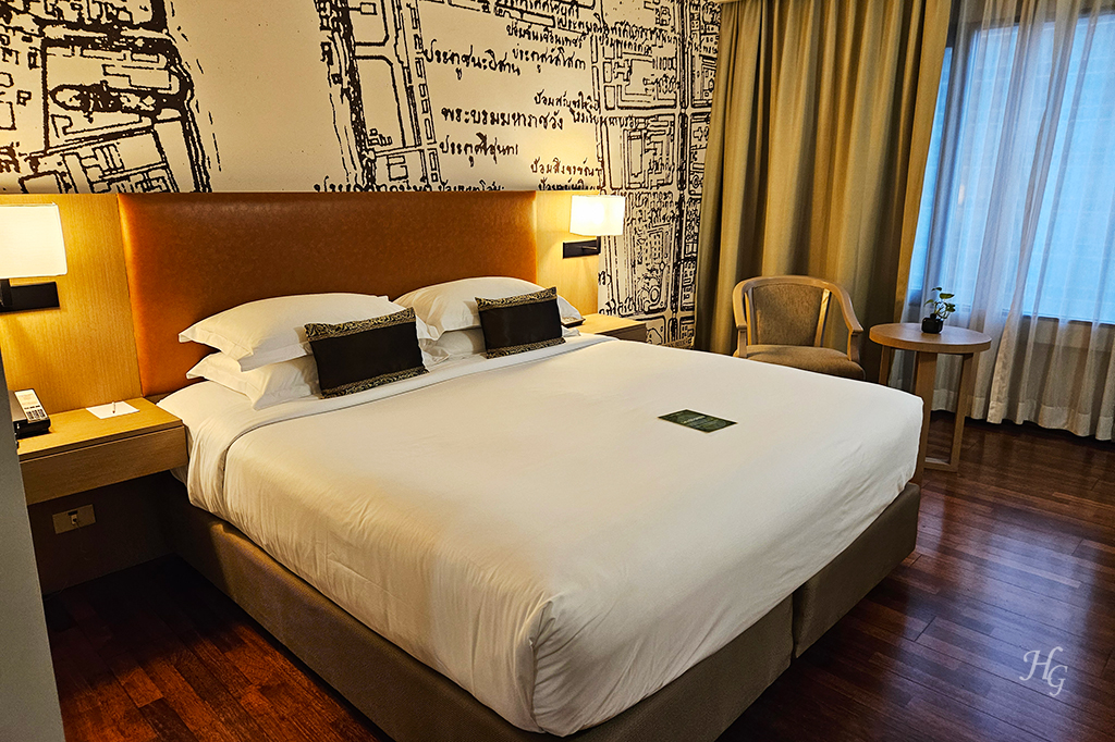 [태국 방콕] 그랜드 포츈 호텔 Grand Fortune Hotel 더블룸 침대