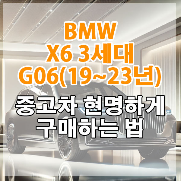 BMW X6 3세대 G06(19~23년) 중고차 현명하게 구매하는 법