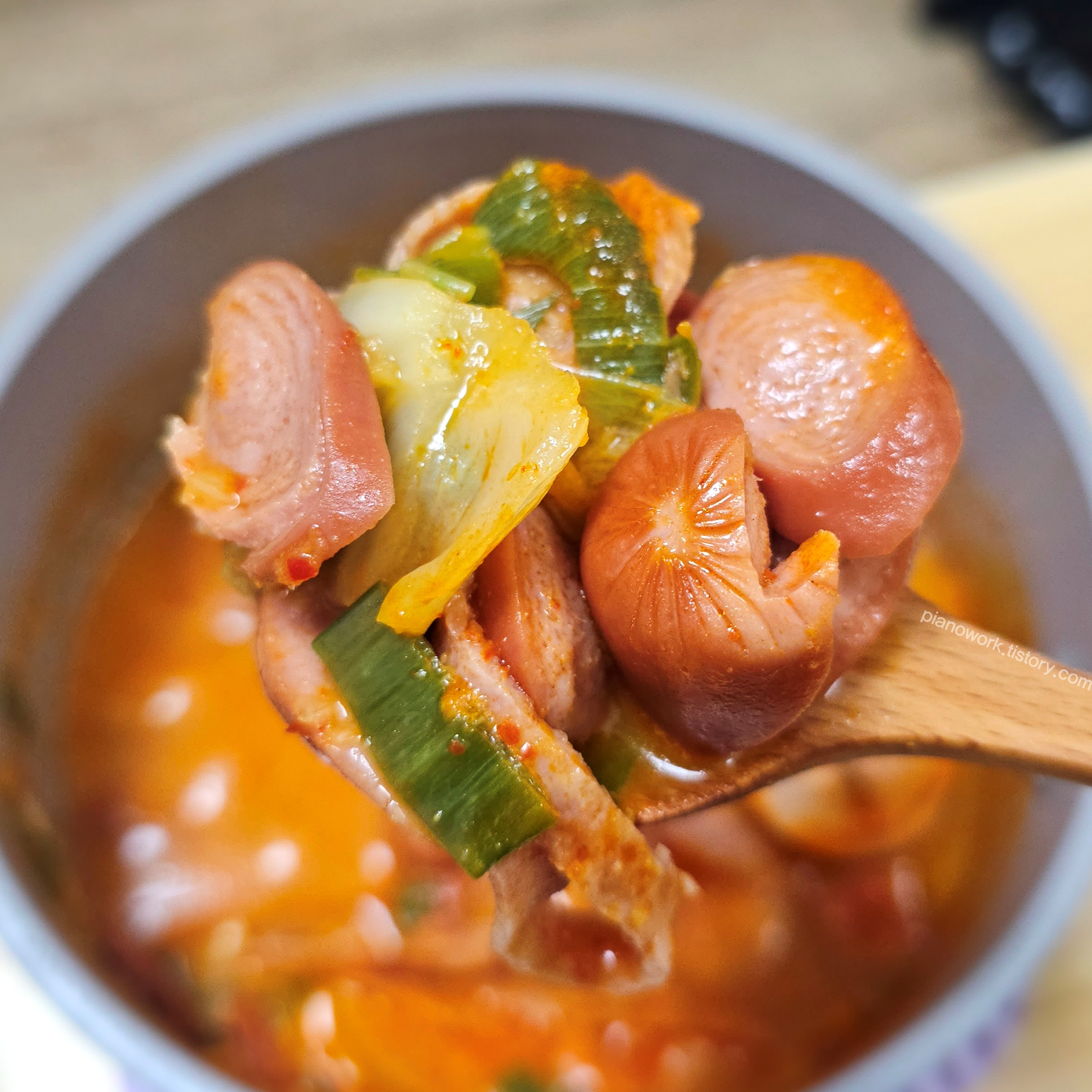 원팩쿠캣 햄폭탄 부대찌개