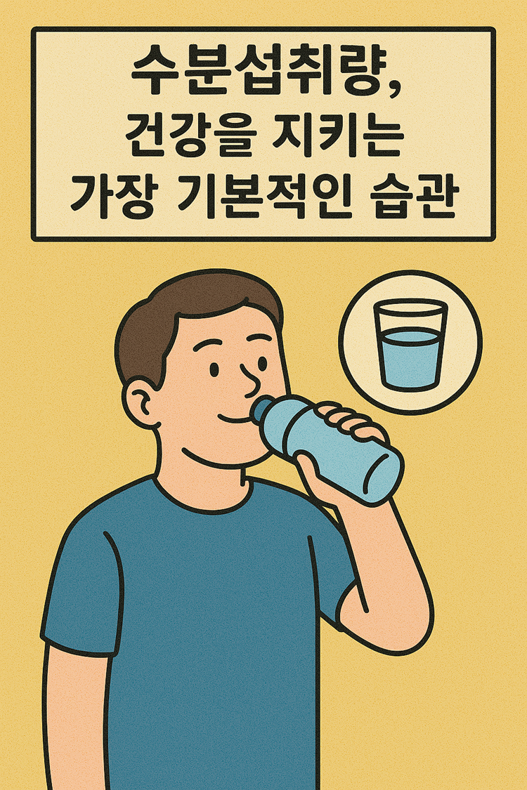 수분섭취량, 건강을 지키는 가장 기본적인 습관