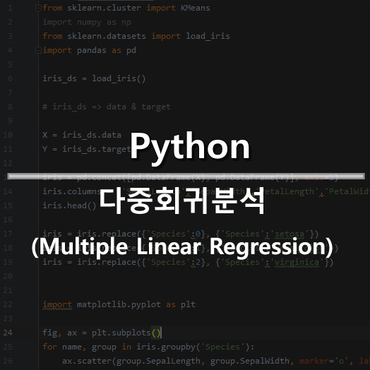  [Python] 다중 회귀 분석(Multiple Linear Regression)