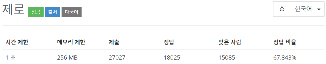  [백준(BOJ)] 10773번 : 제로 - PYTHON[파이썬]